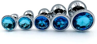 Анальні пробки з металу: набір для дорослих, 5 розмірів, для чоловіків та жінок. Іграшки для пар, дорослі інтимні іграшки