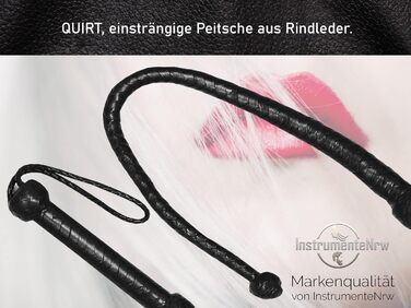 Однострільна батіг КВІРТ з натуральної шкіри