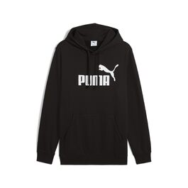 Чоловіча толстовка з капюшоном PUMA Essentials No. 1 Logo Hoodie, чорна, розмір 4XL