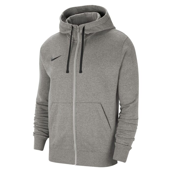 Чоловіча спортивна толстовка Nike Park 20 з капюшоном та блискавкою, темно-сіра (Dk Grey Heather/Black)