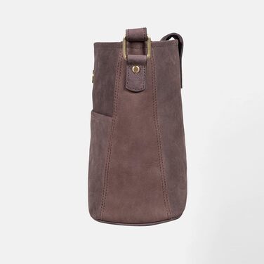 Жіноча сумка через плече LEABAGS з натуральної шкіри преміум-якості, велика сумка для роботи, навчання та повсякденного використання, темно-коричнева