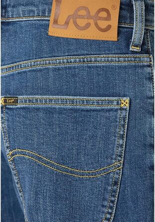 Чоловічі джинси LEE Classic Straight Fit Brooklyn, колір синьо-чорний Mid Stonewash, розмір 34W / 30L