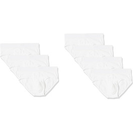 Чоловічі труси Amazon Essentials з бавовняного джерсі, кольорові, 7 шт. у наборі, розмір 3XL, білий