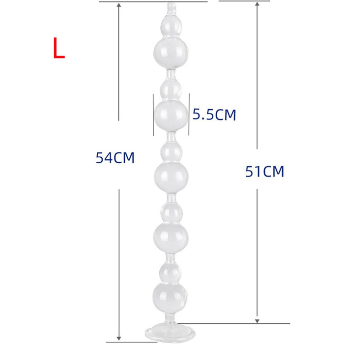 Анальний масажер з намистин для стимуляції простати, анальний дільдатор, Butt Plug, SM іграшки для дорослих (прозорий)