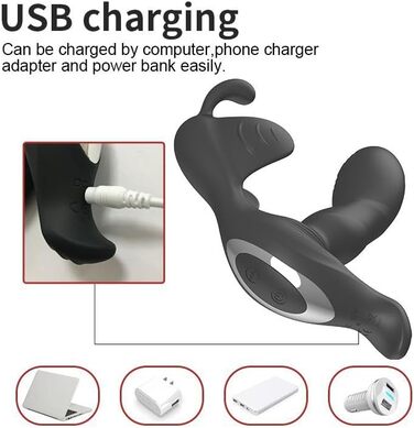 Вібратор для чоловіків PINTLE з 7 режимами вібрації, анальний плагін, вібратор для анусу з функцією імпульсу, секс-іграшки для чоловіків, парні секс-іграшки, бутплъг