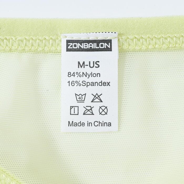 Сліп BIATWOWR для чоловіків, труси-сліпи з прозорого матеріалу, сексуальна білизна (XXL, жовтий)