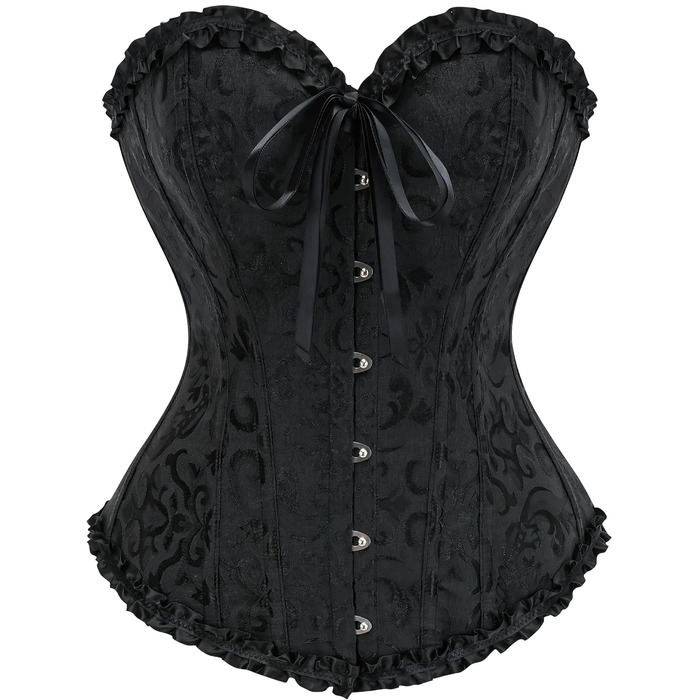 Корсет для жінок - бюстгальтер-корсет, чорний, розмір L