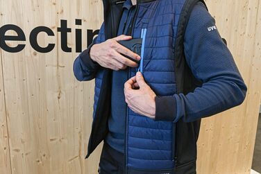 Чоловіча гібридна робоча жилетка Uvex tune-up стібана, темно-синя, розмір L