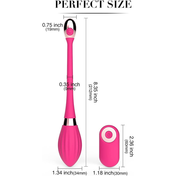 Вібратор-яйце JFRong бездротовий з 10 режимами вібрації та пультом дистанційного керування для жінок, чоловіків та пар. Анальний, G-точковий, кліторальний. Еротична іграшка для дорослих