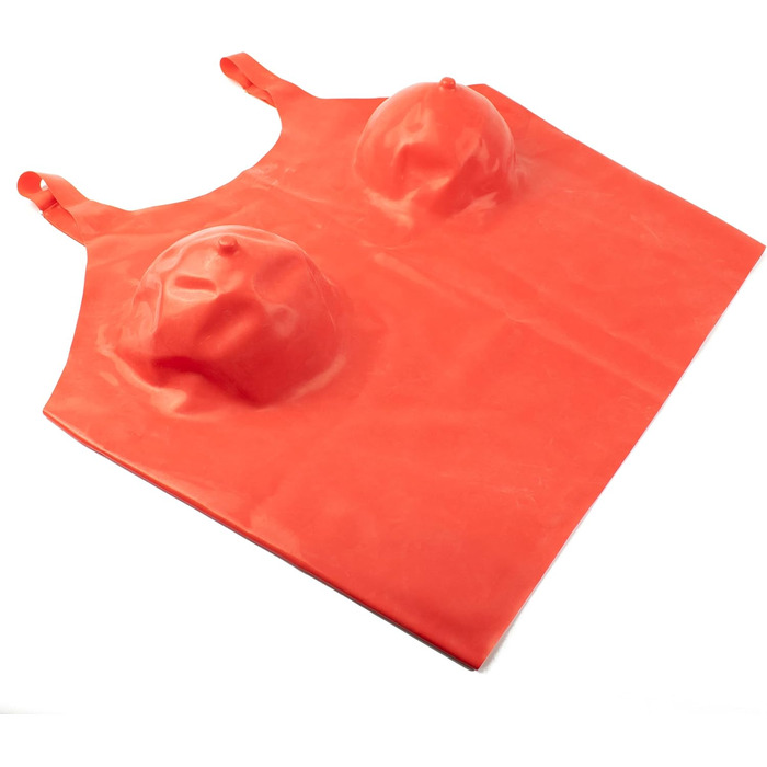 Корсет латексний Rubberfashion з чашками для грудей, довжина талії, чорний, 0.4 мм (M)