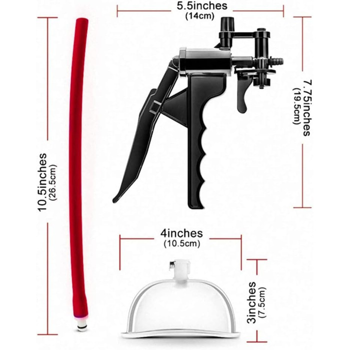 Вакуумний масажер для клітора (пара) для дорослих - стимуляція, БДСМ, Bondage