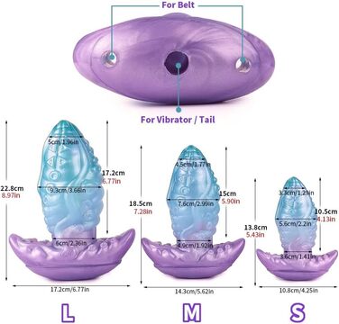 Анальні дилдо набір Lmgoc з вібруючим яйцем: 10 режимів, масажер простати, дилататор для чоловіків та жінок