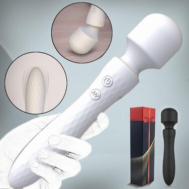 Вібратор JFRong Doppelkopf для дорослих: масажний стрижень з 10 режимами, стимулятор G-точки, тихий, водонепроникний, чорний