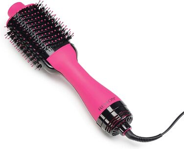 Фен-щітка Revlon Salon One-Step 2-в-1 для короткого та середнього волосся, іонізація та керамічне покриття, RVDR5282UKE, Чорний
