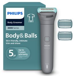 Тример для тіла та інтимних зон Philips Bodygroom Series 3000 BG3480/15, водонепроникний, з системою захисту шкіри, 80 хв роботи