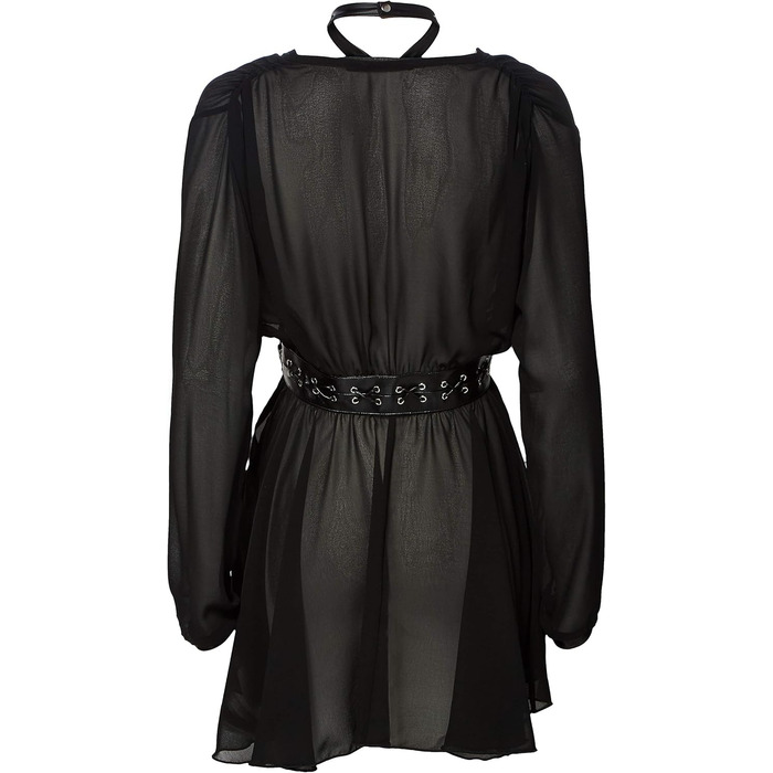 Чорне мереживне плаття Noir з бантиком, розмір 3XL