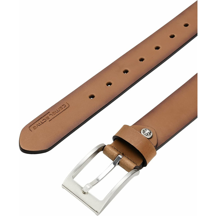 Шкіряний ремінь для чоловіків camel active, преміум-якість, ширина 3,2 см, коричневий (розмір XL)