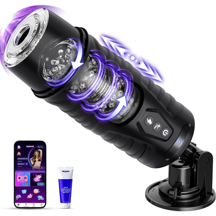 Мастурбатор Honeyexp Sexmaschine з 7 режимами, телескопічною функцією та керуванням через додаток для чоловіків