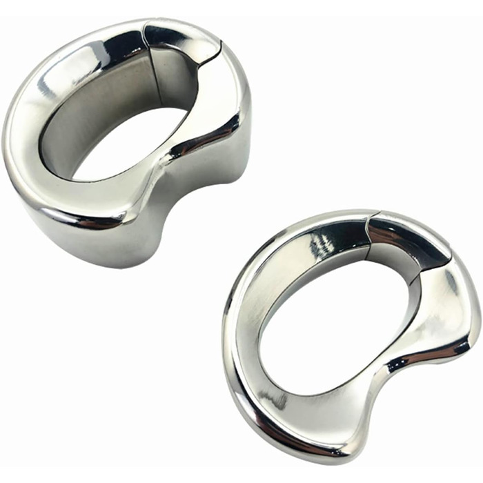 Кільце для статевого члена, нержавіюча сталь, для чоловіків, велике, срібне