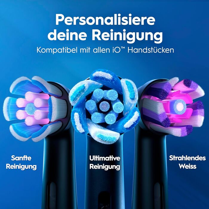 Електрична зубна щітка Oral-B iO Series 3 Matt Black (Чорна), 3 режими чищення, насадка та дорожній футляр у комплекті