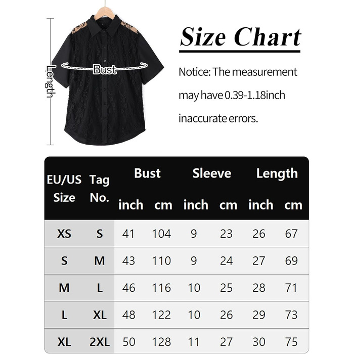 Чоловіча прозора сорочка-майка, мереживна футболка з короткими рукавами для вечірок та клубу (чорна, розмір M)