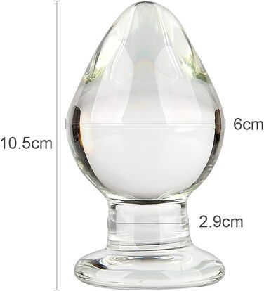 Анальний розширювач SXOVO Anapug 7,34 см - іграшка для пар, прозора, 1 шт.