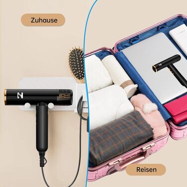 Професійний іонний фен для волосся NICEBAY 1900W з дифузором, високошвидкісний BLDC двигун 110000 об/хв, 4 температурних та 3 повітряних режими, легкий та тихий, чорно-золотий