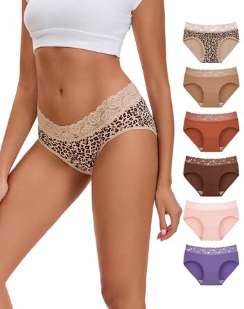 Слідки жіночі INNERSY бавовна з мереживом, зручні, гіпстер, комплект 6 шт. (44, 4 кольори Маяр/1 фіолетовий/1 леопард)