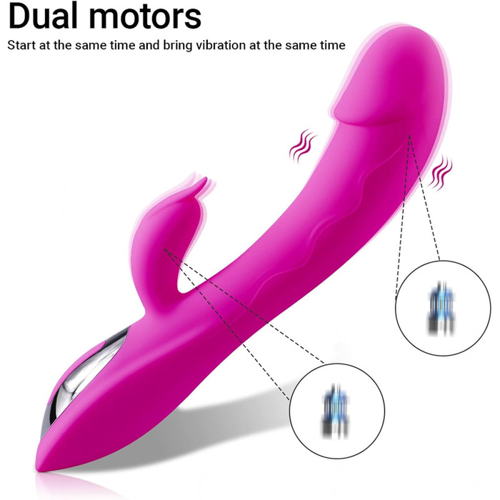 Вібратор G-Spot з силікону для жінок, 7 режимів, рожевий