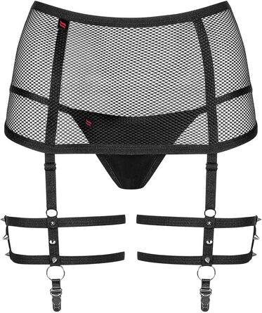 Корсетний ремінь Obsessive 858-GAR-1 для панчохів S/M