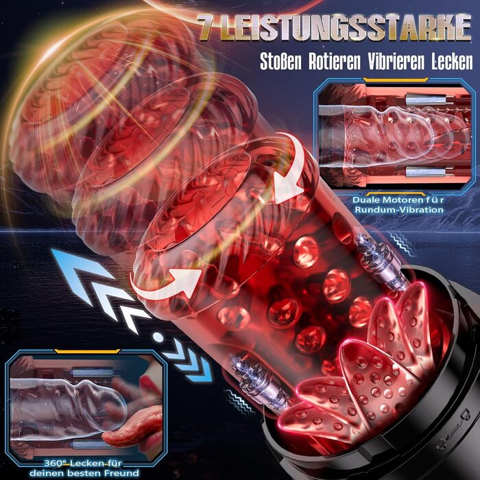 Електричний мастурбатор для чоловіків: вібрація, ротація, телескопічний дизайн, функція оргазму в один клік. Іграшка для чоловіків, масаж пеніса, Blowjob.