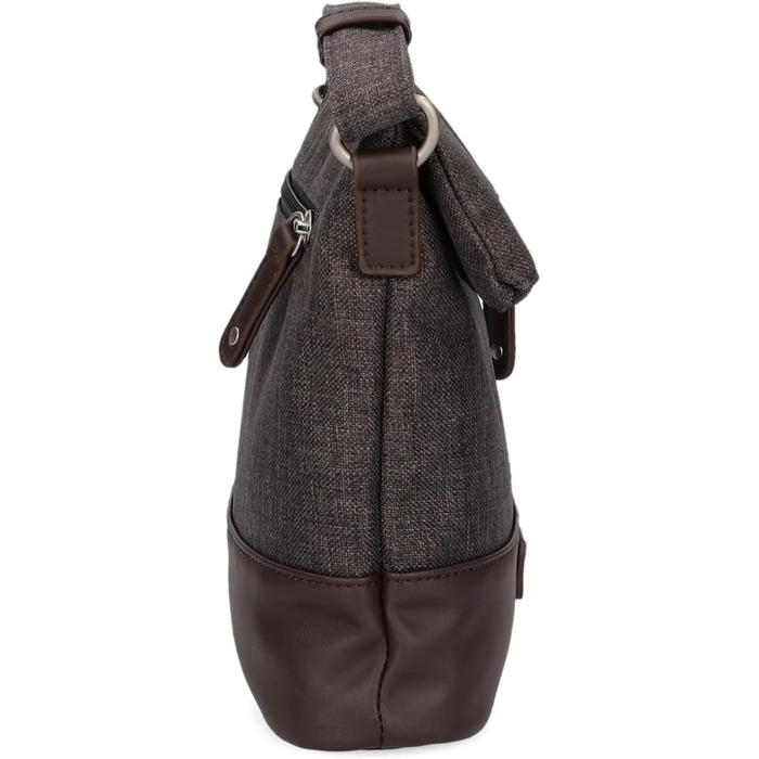 Жіноча сумка-кросбоді Zwei Olli OT6 Rolltop, водонепроникна сумка через плече 2.4 л, двоколірний дизайн (Espresso)