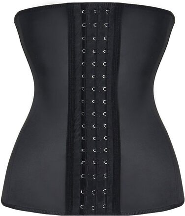 Корсет YIANNA для жінок: корегує та підтягує живіт, латекс, з 9 сталевими кісточками, чорний