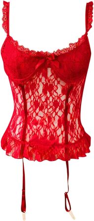 Сексуальний бюстгальтер та підтяжки WILLBET для жінок, 4XL, червоний, для інтимної білизни (20240305cmhqq389rot8, M)