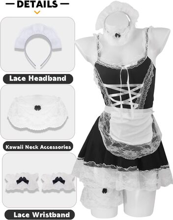 Костюм косплею Paloli Maid для жінок, розмір L-XL