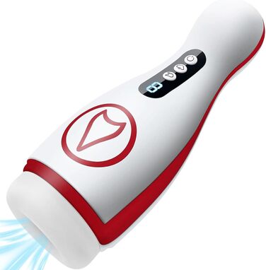 Електричний мастурбатор для чоловіків QgLust з 7 режимами вібрації та 7 режимами всмоктування, з інтегрованою голосовою взаємодією