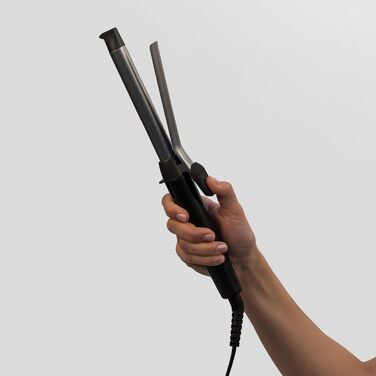 Поворотний плойка-керлер для волосся Remington Pro Spiral Curl CI5519 (19 мм) з керамічним турмаліновим покриттям, цифровим дисплеєм до 210°C та затискачем для створення вузьких та чітких кучерів