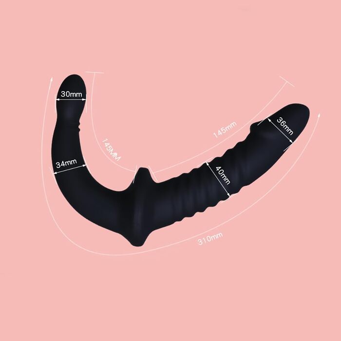 Подвійний дildo на поясі, розмір L, Slip з внутрішнім дільдо, чоловіча/жіноча іграшка для дорослих, силікон, анальний плагін, стимуляція G-точки
