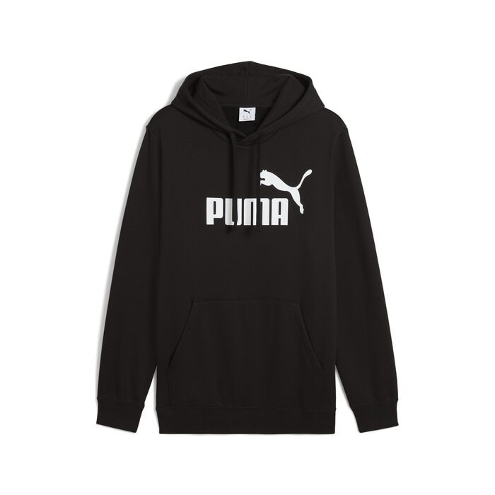 Чоловіча толстовка з капюшоном PUMA Essentials No. 1 Logo Hoodie, чорна, розмір 4XL