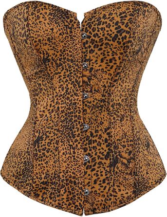 Корсаж жіночий CSKJ: корсетний топ готичний, вінтажний, для вечірки, карнавалу, весілля. Білий/Золотий, M