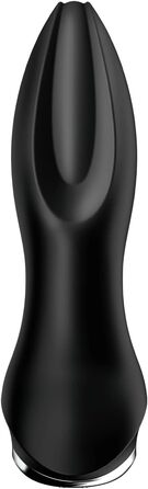 Satisfyer Rotator Plug 2 Connect App Bluetooth: вібратор для анусу з ротаційними кульками | Водонепроникний (IPX7) | 12,5 см | Чорний