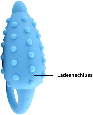 Секс-іграшка NAIXBTY: вібруюче яйце з силікону з пультом дистанційного керування. Для вагінальної та кліторальної стимуляції. Підходить для пар. (Блакитний)