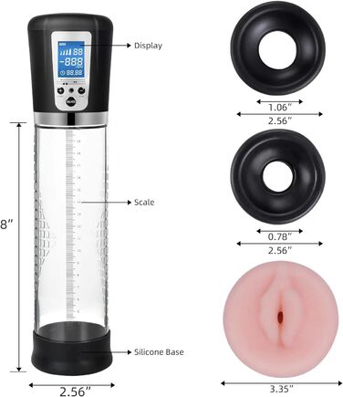 Електрична пеніс-насос для збільшення та покращення ерекції | Масажер для чоловіків