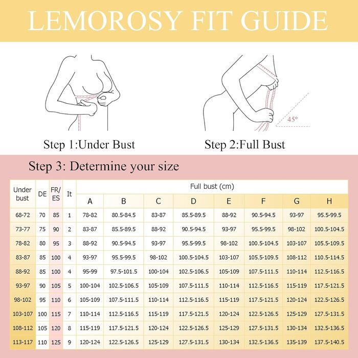 Трусики Lemorosy BH для жінок без кісточок, Push Up, безшовні, з глибоким V-подібним вирізом, класичні, зручні, повсякденні, бюстгальтер з широкими бретелями, 90C, чорний