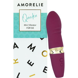 Вібратор G-Spot AMORELIE Quickie – 15 см, водонепроникний, акумуляторний (фіолетовий)