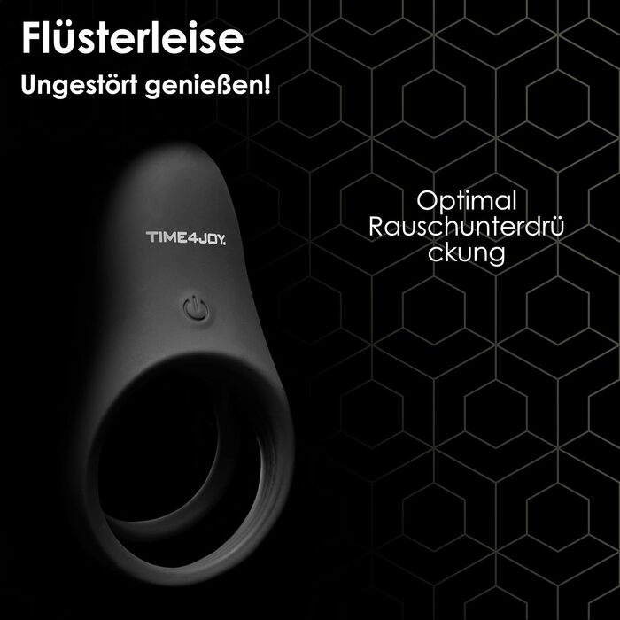 Вібруючий кільце для статевого члена з пультом дистанційного керування - секс-іграшка для пар, чорний