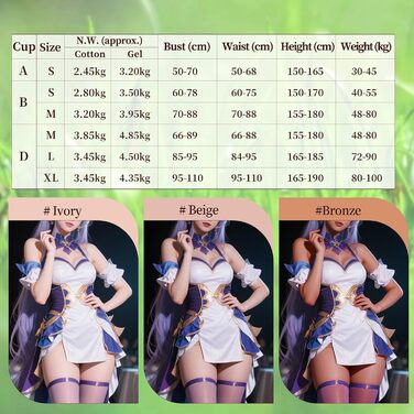 Комбінезон для кросдресерів YEEFAIRY з силікону, з реалістичною формою грудей, S, колір: гель-жовтий