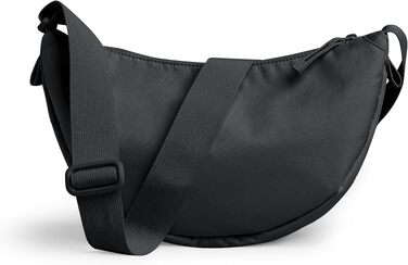 Водонепроникна сумка-кросбоді GOT BAG Moon Bag у формі півмісяця з регульованим ременем, Black Monochrome
