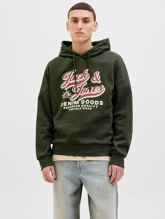 Чоловічий худі з капюшоном Jack & Jones з логотипом, розмір L