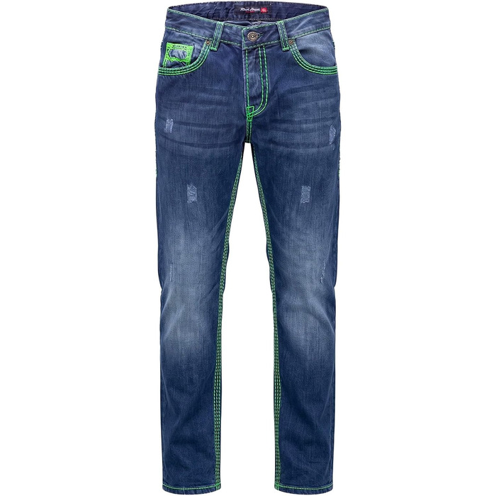 Чоловічі джинси Rock Creek Denim M33 з товстими швами, сині (31W / 32L, Rc-2271)